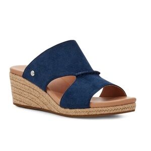 Ugg wedge slides, size 8 1/2, royal blue